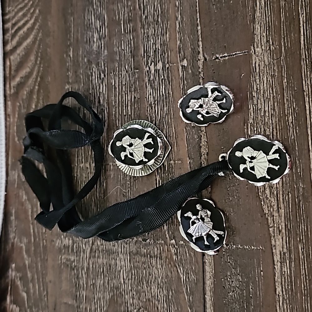 Vintage 1950's square dancing jewelry set